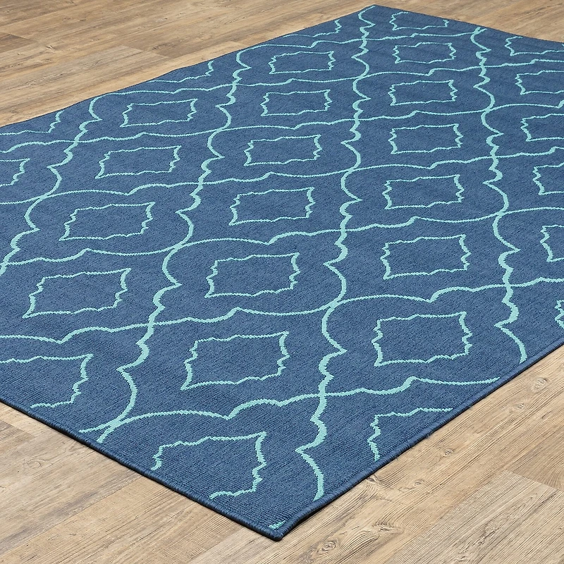 Covington Home Marquesas Morrocan Trellis Indoor Outdoor Rectangular Accent Rug