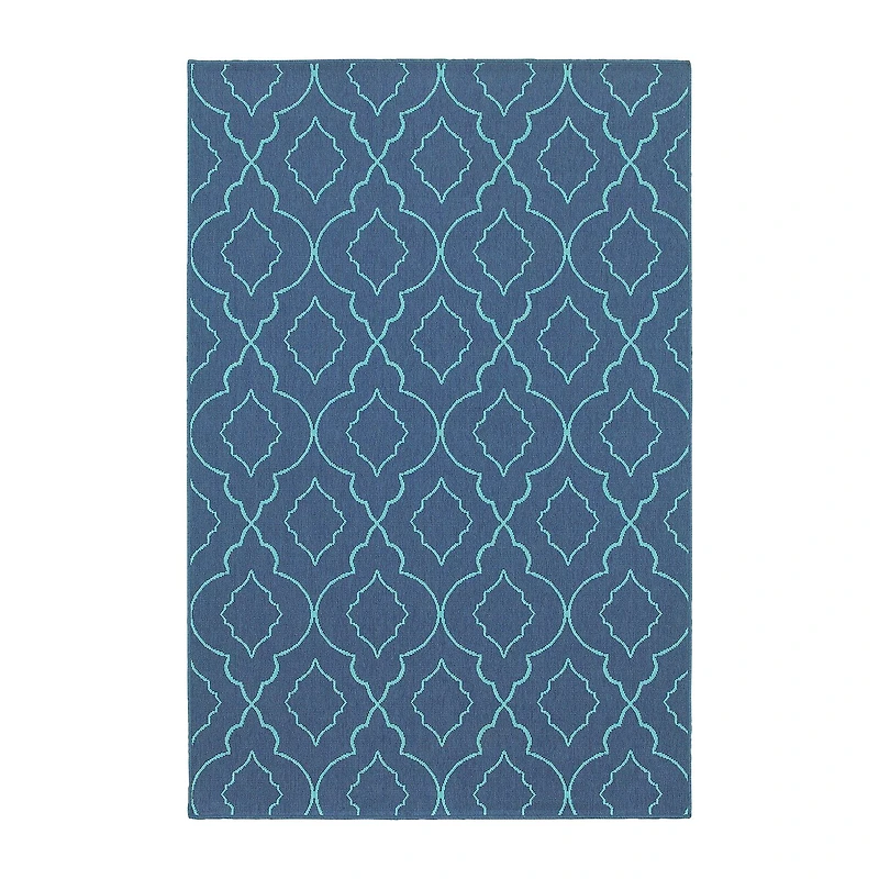Covington Home Marquesas Morrocan Trellis Indoor Outdoor Rectangular Accent Rug
