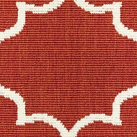 Covington Home Marquesas Scallop Trellis 7'10"X7'10" Indoor Outdoor Round Area Rug