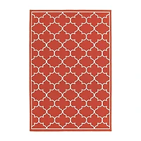 Covington Home Marquesas Scallop Trellis Indoor Outdoor Rectangular Area Rug