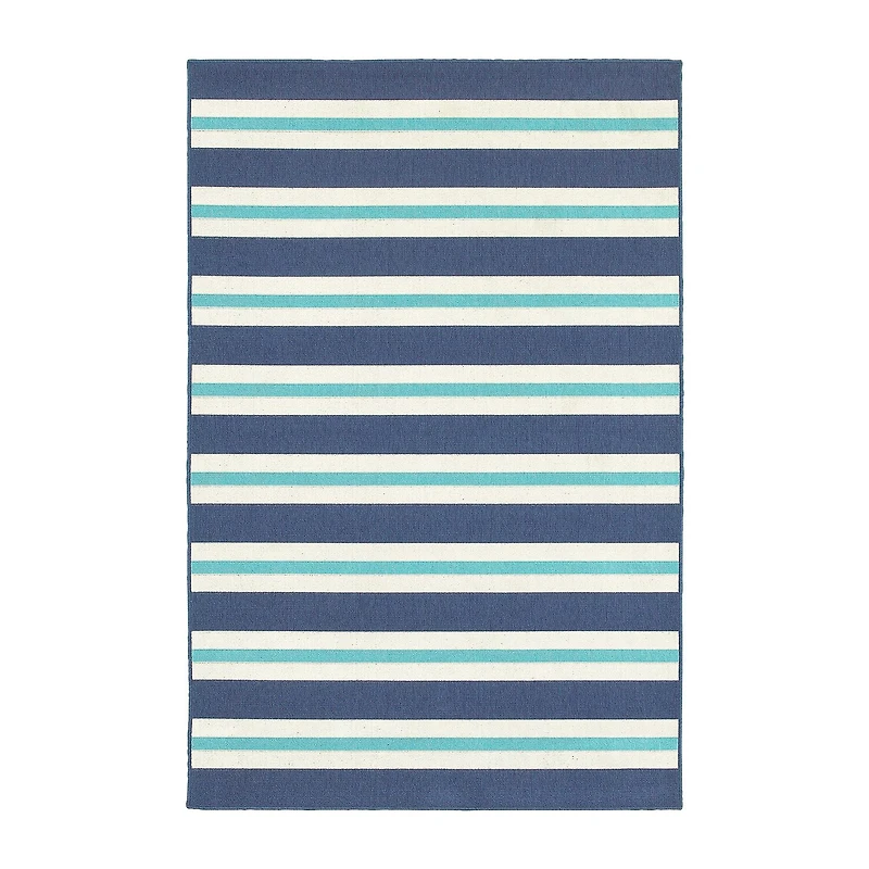 Covington Home Marquesas Striped Indoor Outdoor Rectangular Accent Rug