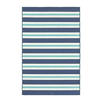Covington Home Marquesas Striped Indoor Outdoor Rectangular Area Rug