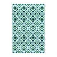 Covington Home Marquesas Floral Trellis Indoor Outdoor Rectangular Area Rug