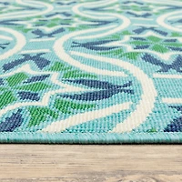 Covington Home Marquesas Floral Trellis Indoor Outdoor Rectangular Area Rug