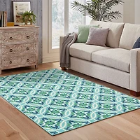 Covington Home Marquesas Floral Trellis Indoor Outdoor Rectangular Area Rug