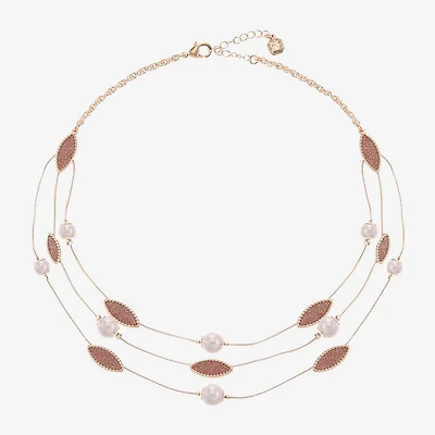 Monet Jewelry Layered Womens 17 Inch Strand Necklace
