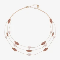 Monet Jewelry Layered Womens 17 Inch Strand Necklace
