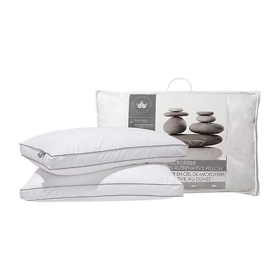 Canadian Down & Feather Company Alternative 2 Pack Medium Density Bed Pillow