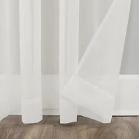 No 918 Mallory Rod Pocket Sheer Single Curtain Panel