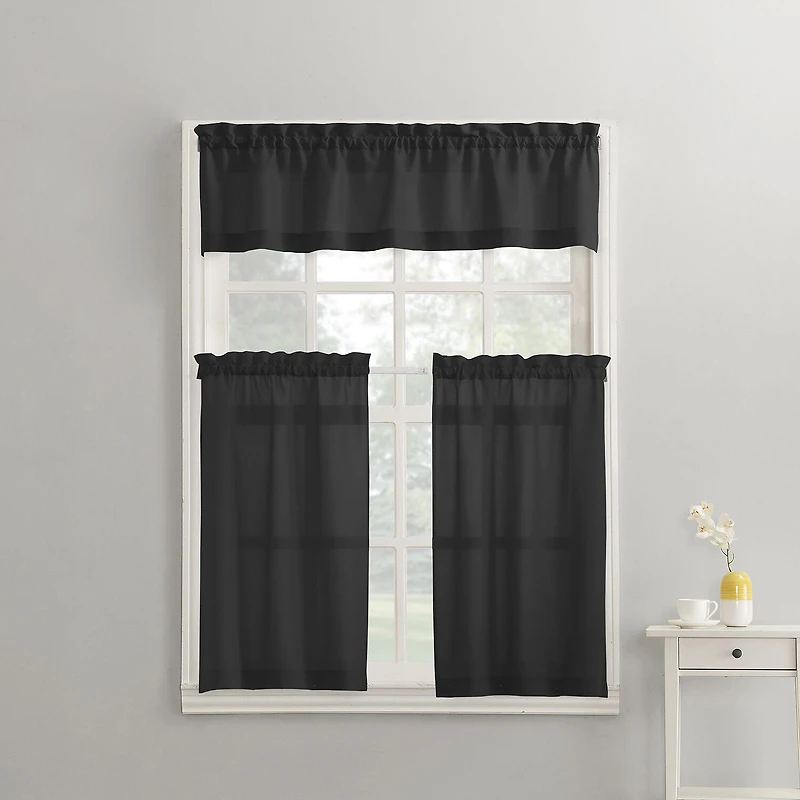 No 918 Martine 3-pc. Rod Pocket Window Tier