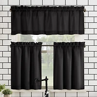 No 918 Martine 3-pc. Rod Pocket Window Tier