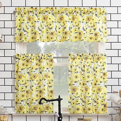 No 918 Sunny 2-pc. Rod Pocket Window Tier