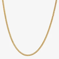 Made in Italy Unisex Adult 14K Gold 18 Inch Cuban Chain Necklace