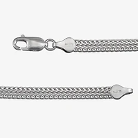 Made in Italy Unisex Adult Sterling Silver 8 1/2 Inch Solid Link Chain Bracelet