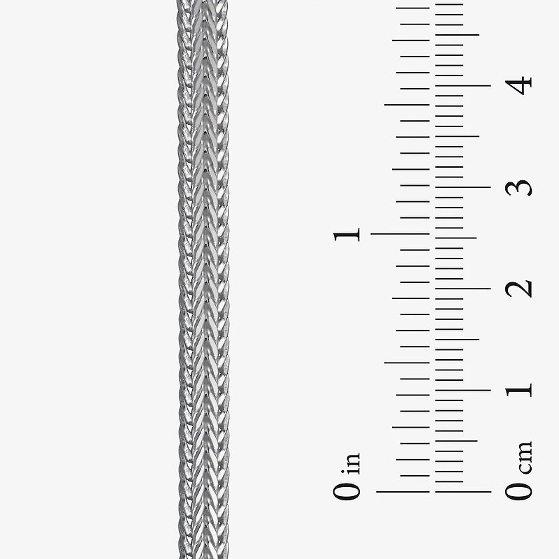 Made in Italy Unisex Adult Sterling Silver 8 1/2 Inch Solid Link Chain Bracelet