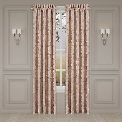 Queen Street Rosalita Rod Pocket Energy Saving Light-Filtering Set of 2 Curtain Panel
