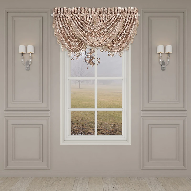 Queen Street Rosalita Rod Pocket Waterfall Valance