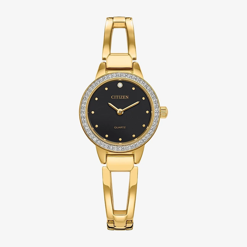 Citizen Quartz Womens Gold Tone Stainless Steel Bangle Watch Ez7012-85e