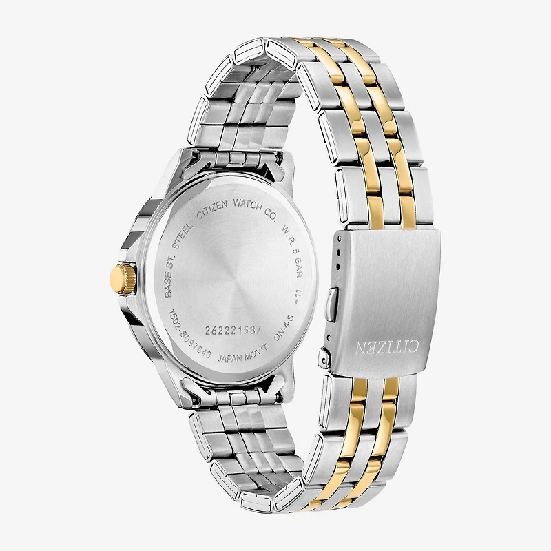 Citizen Quartz Mens Two Tone Stainless Steel Bracelet Watch Bf2018-52a