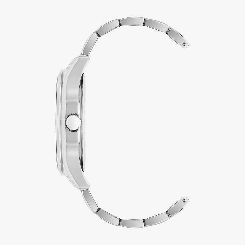 Armitron Mens Silver Tone Stainless Steel Bracelet Watch 20-5634gysv