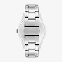 Armitron Mens Silver Tone Stainless Steel Bracelet Watch 20-5174lbsv