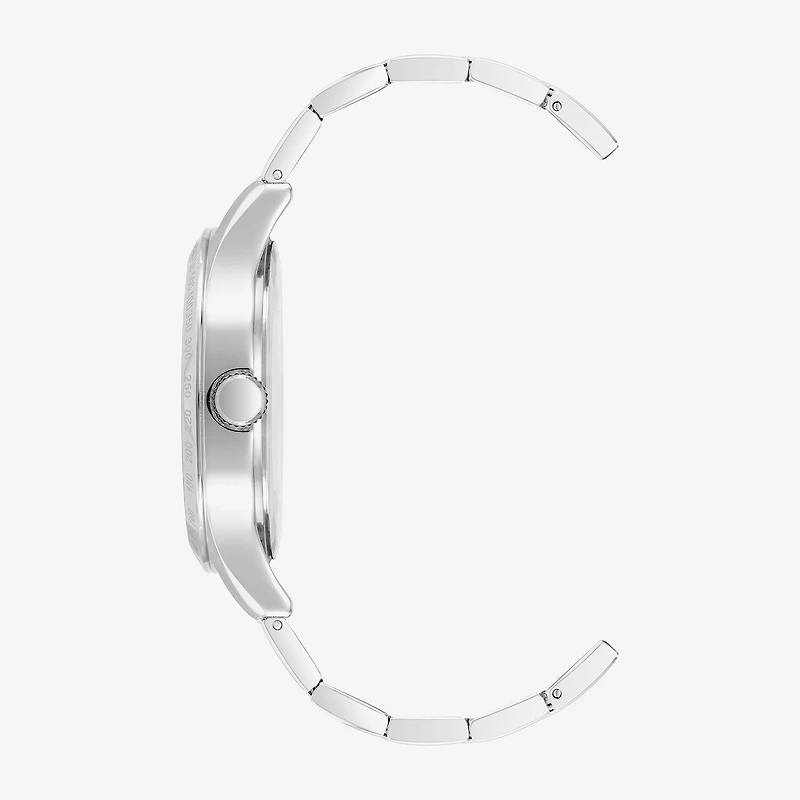 Armitron Mens Silver Tone Stainless Steel Bracelet Watch 20-5174lbsv