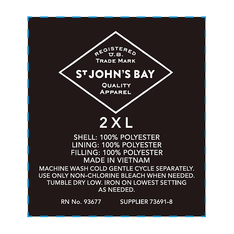St. John's Bay Mens Midweight Big and Tall Jacket
