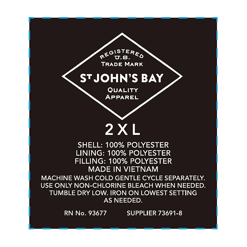 St. John's Bay Mens Midweight Big and Tall Jacket