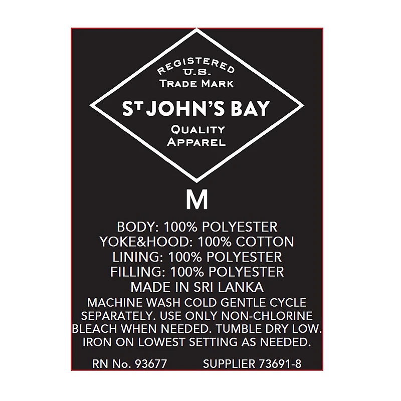 St. John's Bay Mens Heavyweight Jacket