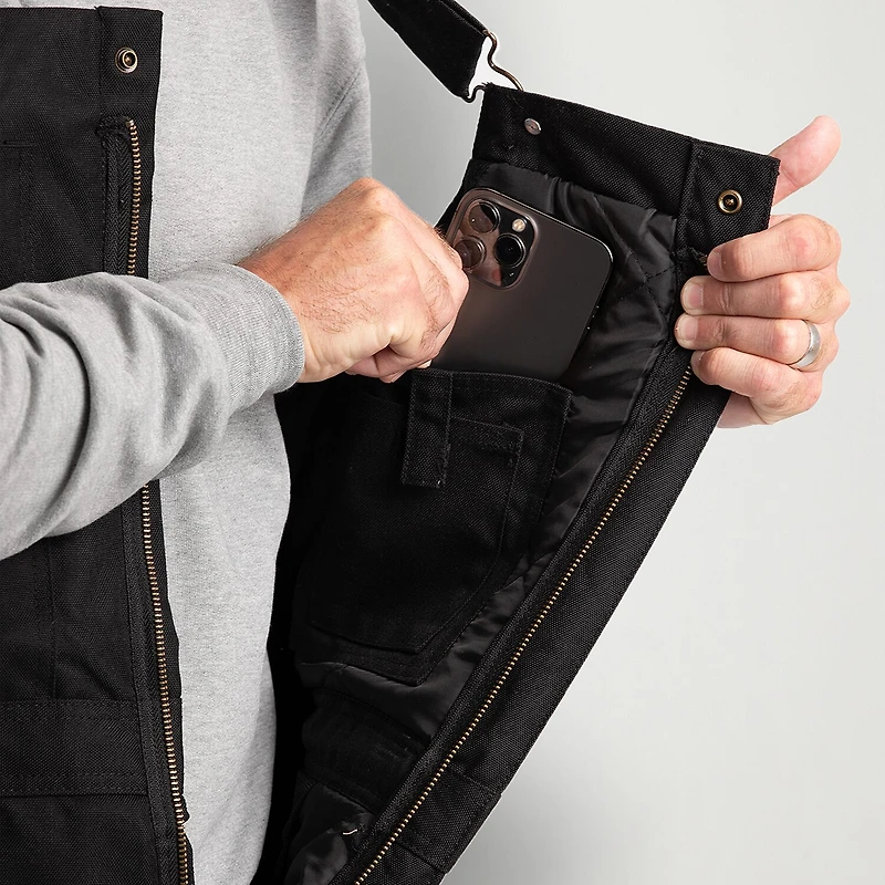 Berne Icecap Insulated Bib Short Mens Big Workwear Overall
