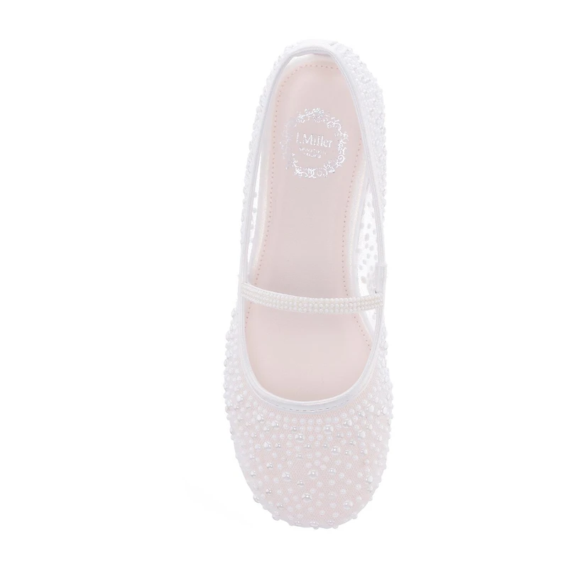 I. Miller Chyvone Big Kid Girls Round Closed Toe Ballet Flats