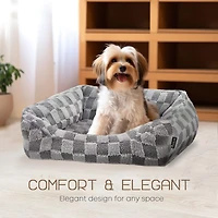 Precious Tails 26" Gray Cuddler Pet Bed