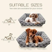 Precious Tails 26" Gray Cuddler Pet Bed