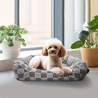 Precious Tails 26" Gray Cuddler Pet Bed