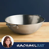Rachael Ray Professional Stainless Steel 14" Wok