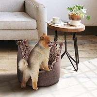 Precious Tails Crown Brown Pet Bed
