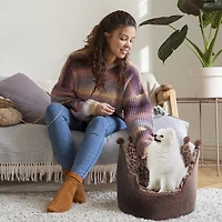 Precious Tails Crown Brown Pet Bed
