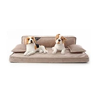 Precious Tails 35" Taupe Orthopedic Pet Bed