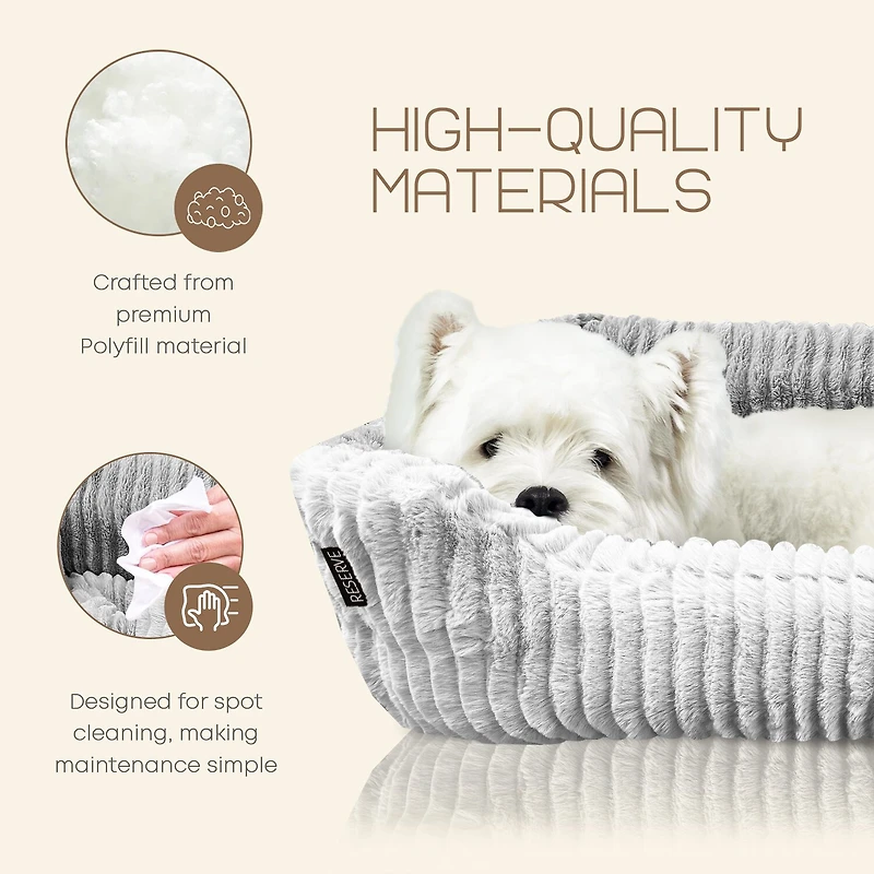 Precious Tails 30" Charcoal Cuddler Pet Bed