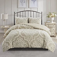 Madison Park Aeriela 3-pc. Damask and Scroll Cotton Comforter Set