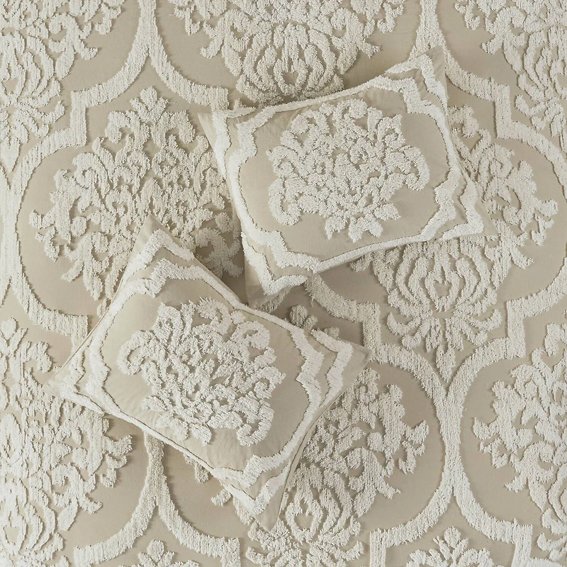 Madison Park Aeriela 3-pc. Damask and Scroll Cotton Comforter Set