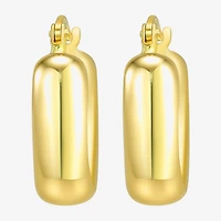 Gold Addiction Womens 10K Gold 16mm Hoop Earrings