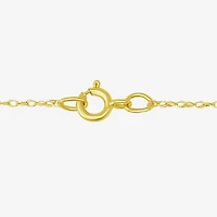 Gold Addiction Womens 10K Gold Moon 18 Inch Pendant Necklace