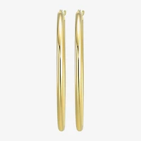 Womens 10K Gold 40mm Hoop Earrings