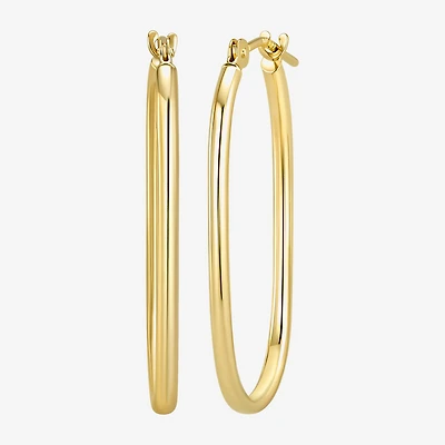 Womens 10K Gold 26mm Hoop Earrings