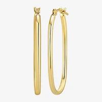 Womens 10K Gold 26mm Hoop Earrings