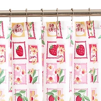 Home Expressions Stamps & Berries Shower Curtain