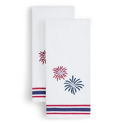 Avanti Fireworks 2 Pack Americana Hand Towel