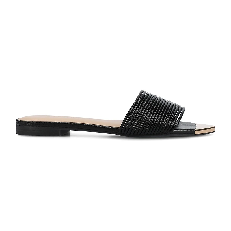 Journee Collection Womens Feather Flat Sandals
