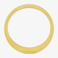 Steeltime Mens 6MM 18K Gold Over Stainless Steel Band